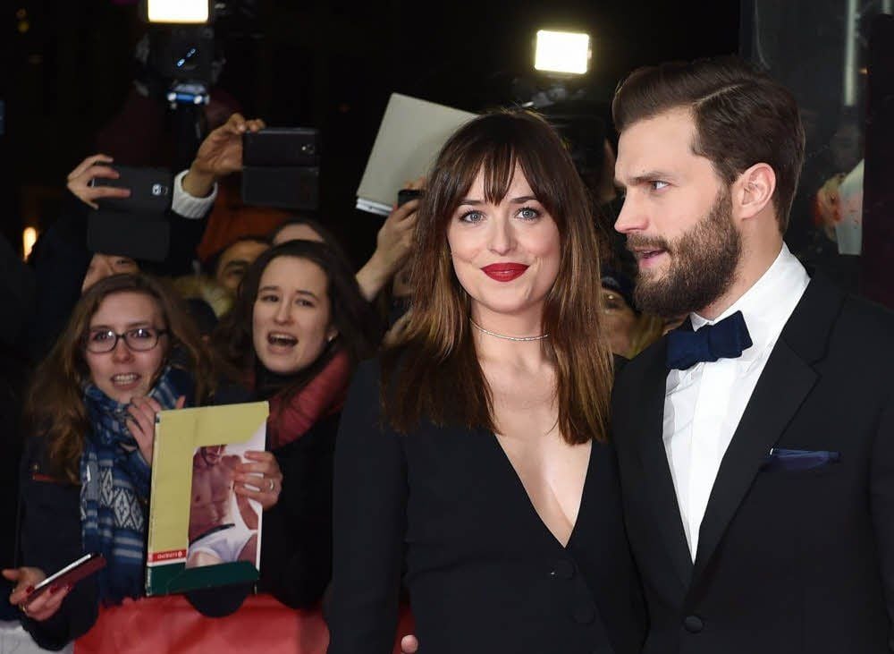 Die umjubelten Hauptdarsteller des Films bei der Berlinale: Dakota Johnson und Jamie Dornan