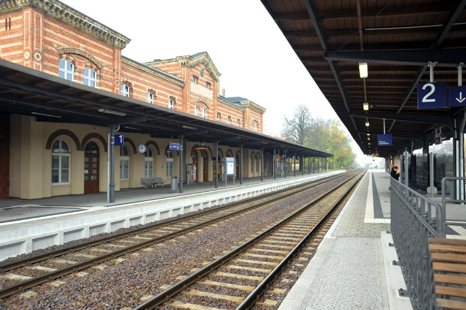 Der Bahnhof ist verwaist.