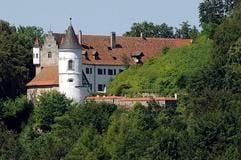 Das Foto zeigt das Schloss in Neidstein bei Etzelwang (Landkreis Amberg-Sulzbach). Hollywood-Star Nicolas Cage möchte Schlossbesitzer in Bayern werden. (Foto: dpa)