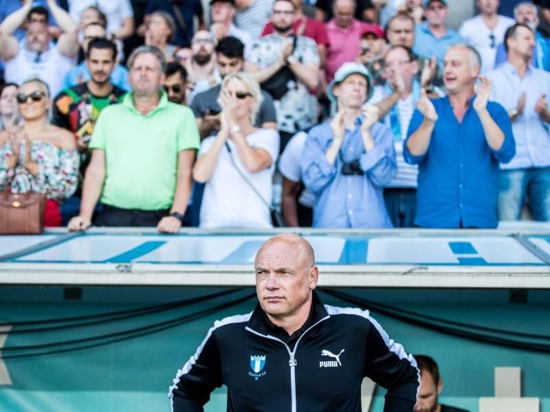 Uwe Rösler ist der Trainer von Malmö FF. Foto: Mathilda Ahlberg/Bildbyran via ZUMA Press