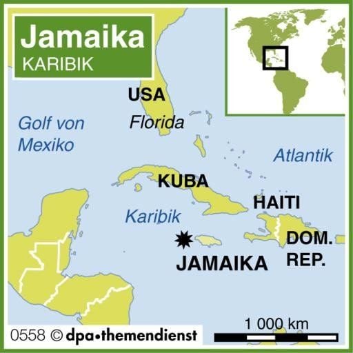 Landkarte Karibik