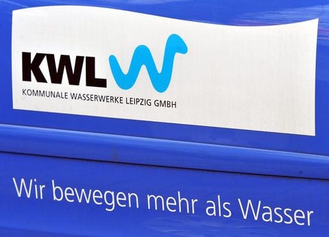 Das Logo der Leipziger Wasserwerke (KWL). (FOTO: DPA/ARCHIV)