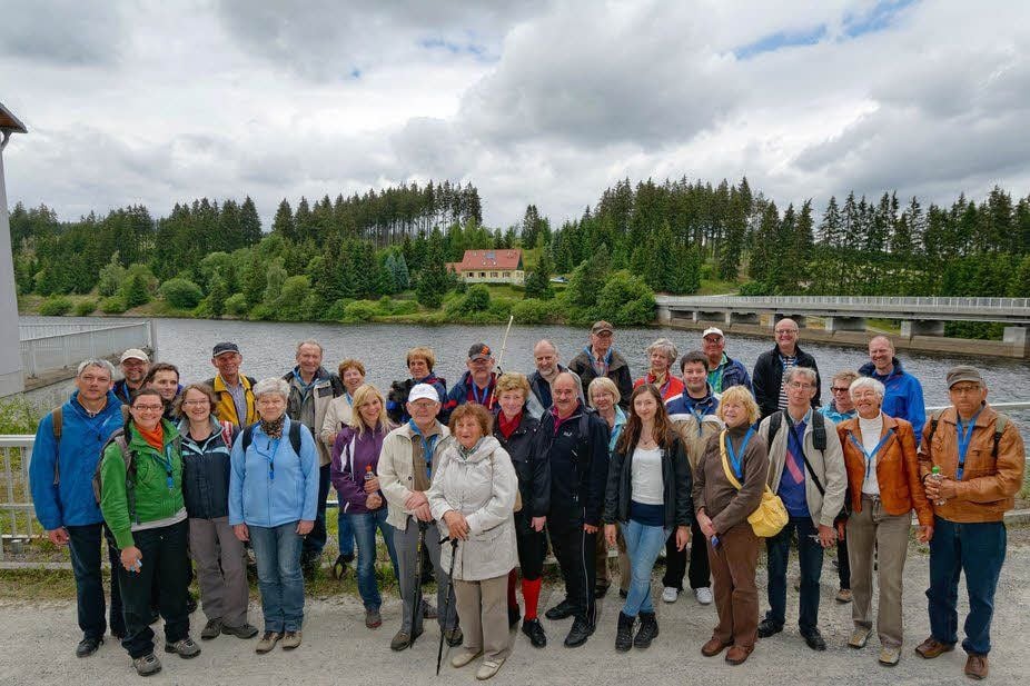 Rund um die Überleitungssperre in Königshütte führte die Wanderung von Regionalverband Harz und MZ am Samstag.