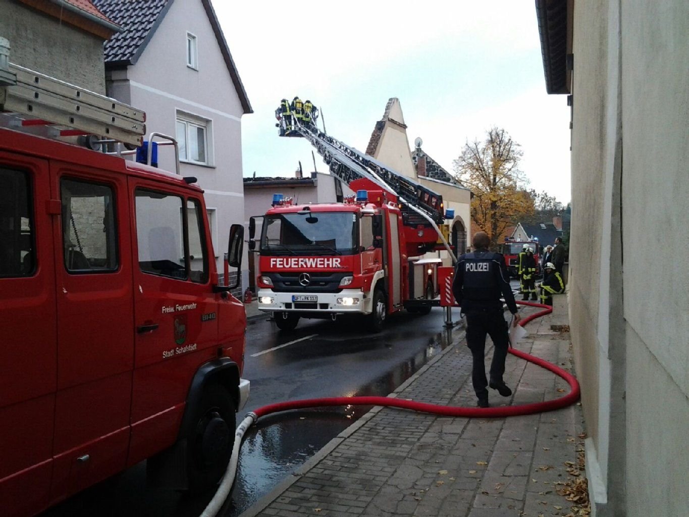 Feuerwehreinsatz in Langeneichstädt