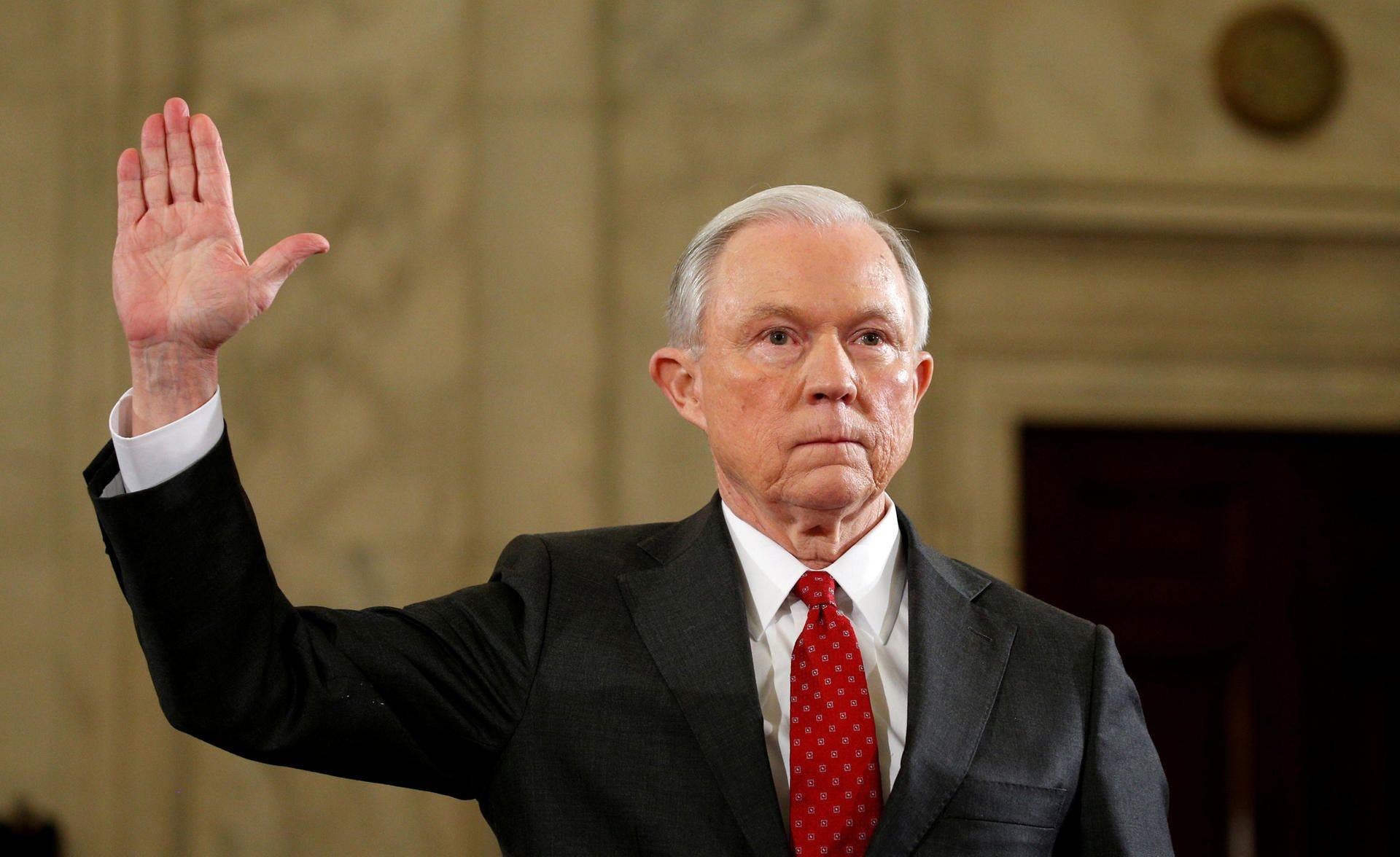US-Justizminister Jeff Sessions bei seiner Vereidigung