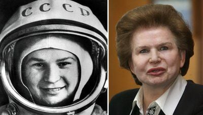 Die erste Frau im Weltall, die russiche Kosmonautin Walentina Tereschkowa (Foto: dpa)
