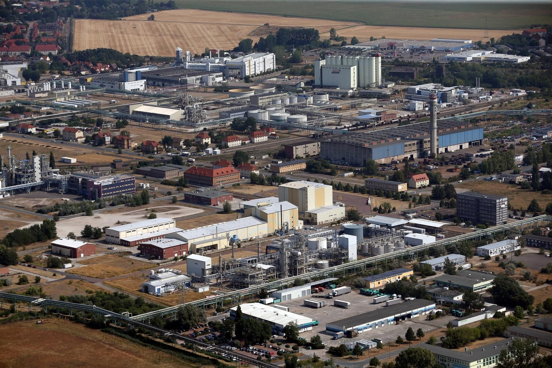 Der Chemiepark in Bitterfeld-Wolfen