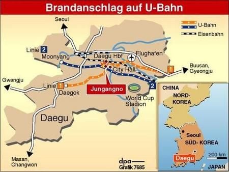 Infokarte zum Brandanschlag (Grafik: dpa)