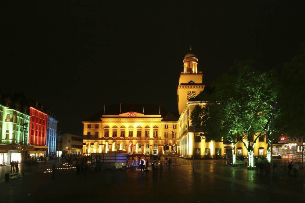 Blick auf das Wittener Rathaus