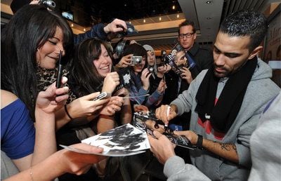 Rapper Bushido stellt seinen neuen Film «Zeiten ändern dich» im Cinemaxx Halle vor. (FOTO: THOMAS MEINICKE)