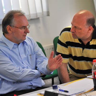 Krisensitzung am Mittwoch: Ministerpräsident Reiner Haseloff und Vize-Landrat Bernhard Böddeker.
