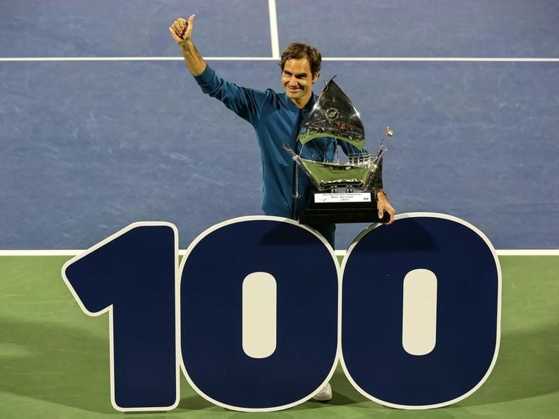 Roger Federer feierte seinen 100. Turniersieg. Foto: Mahmoud Khaled/XinHua