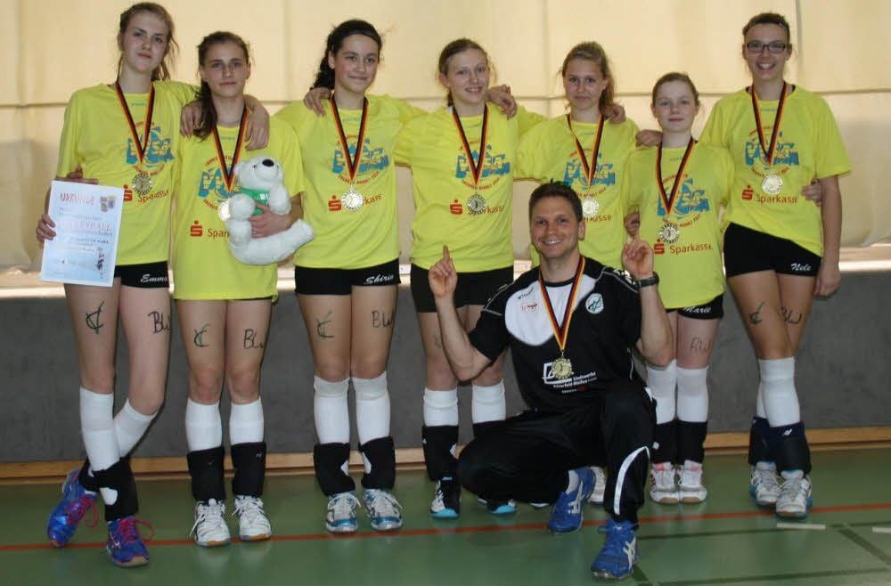 Nordostdeutscher Meister ist das U14-Team des VC Bitterfeld-Wolfen mit René Staffen (vorn) geworden.
