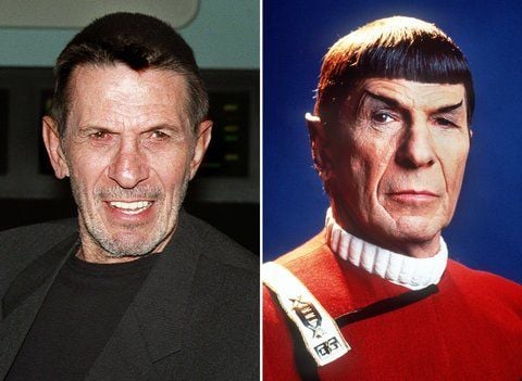 Die beiden Archivbilder zeigen den amerikanischen Schauspieler Leonard Nimoy (l, Aufnahme vom 15.11.1995), der als «Mr. Spock» (r, Aufnahme vom 22.11.1988) mit der TV-Serie «Raumschiff Enterprise» und den «Star Trek»-Kinofilmen bekannt wurde. (FOTO: DPA)