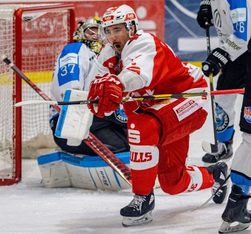 Beim 4:3-Derbysieg gegen Leipzig Anfang November erzielte Miglio seine ersten Tore für die Saale Bulls.