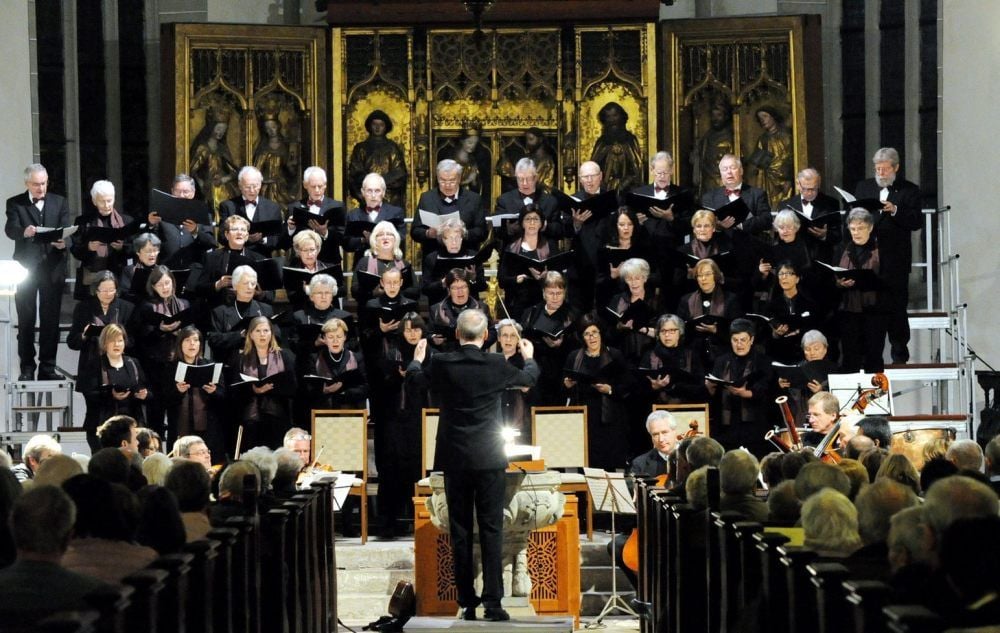 Lutherstadt Eisleben: Die Kantorei bei einem Konzert in der Andreaskirche