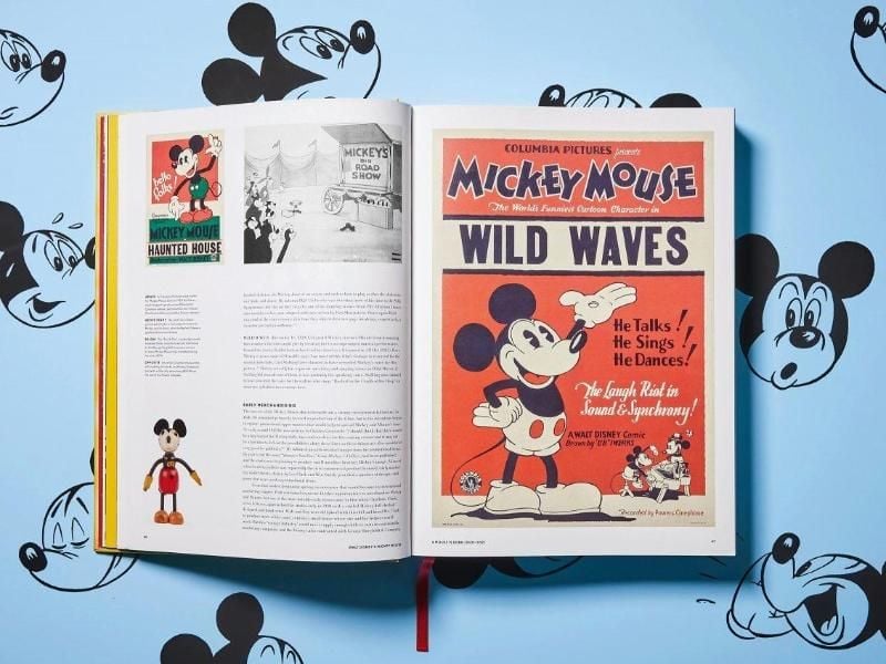 Blick in den Bildband "Walt Disneys Mickey Mouse: Die ultimative Chronik". Foto: Taschen Verlag