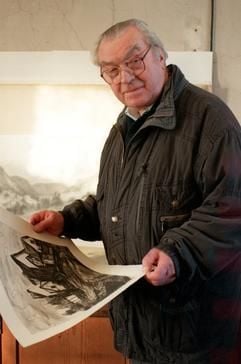 Sie sind nur Schwarz-Weiß und spiegeln doch die ganze Schönheit Thüringer Landschaften wieder: Die Grafiken des Weimarer Malers Otto Paetz. (Foto: dpa)