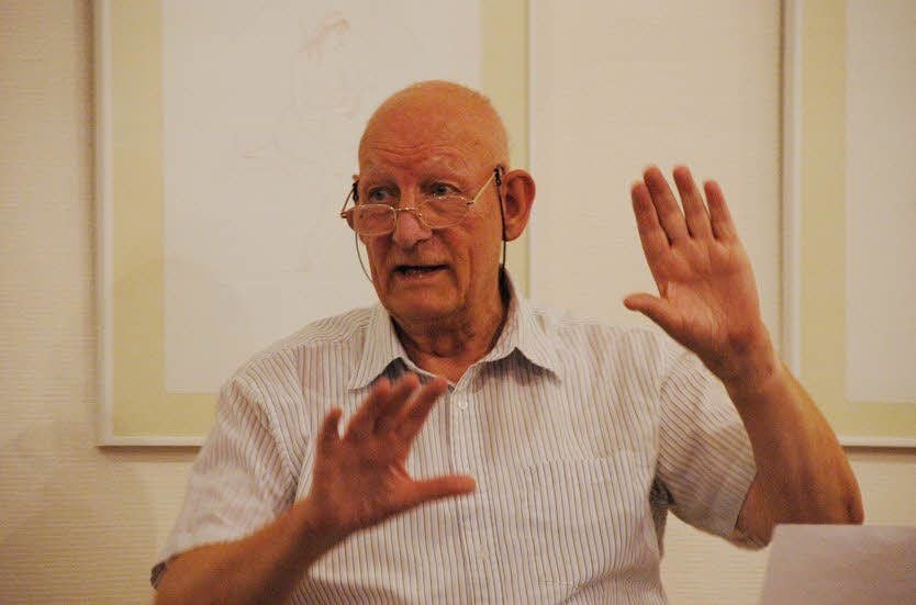 Kapellmeister Klaus Tietze in seinem Element.