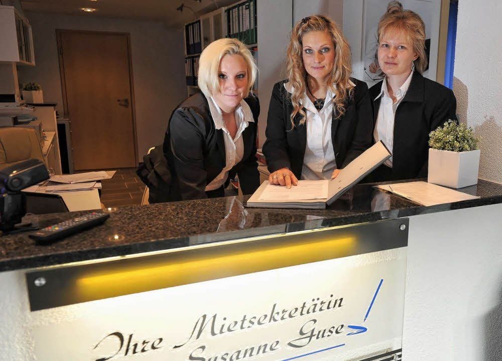 Katharina Guse, Susanne Guse und Katharina Kolze (vl.) bieten in Alten, Alte Straße, Bürodienste an.