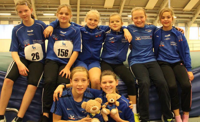 Die erfolgreichen Nachwuchs-Leichtathleten vom ASV.