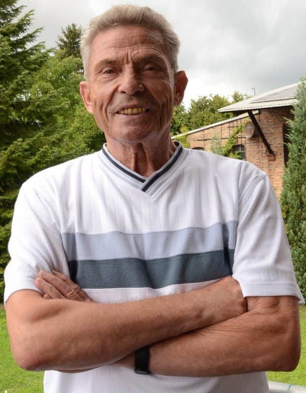 Peter Schmidt zu Hause in Helfta.