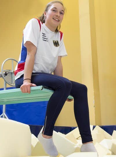 Felicitas Richter beim Training