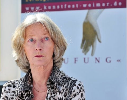 Die Intendantin des Kunstfestes Weimar, Nike Wagner. Im Sommer 2013 sagt sie der Klassikerstadt adé. (ARCHIVFOTO: DPA)