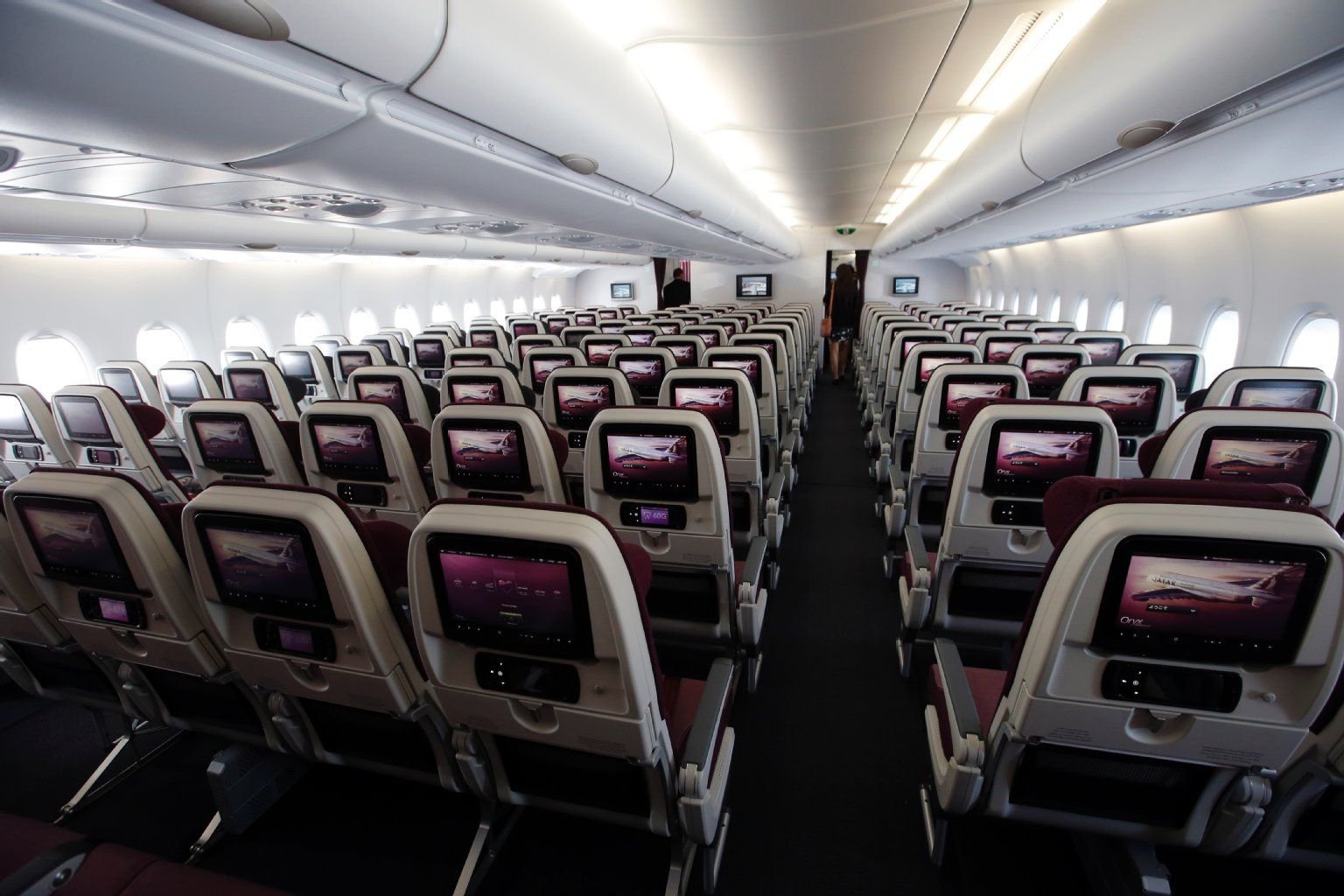 So ähnlich wird es auch im Airbus A380 der Fluggesellschaft Emirate aussehen.