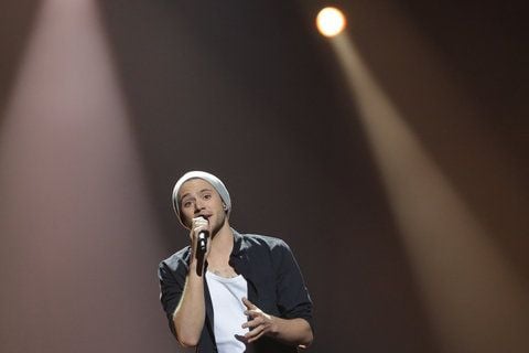 Der deutsche Kandidat Roman Lob (21) kam mit seinem Lied «Standing Still» auf Platz acht.