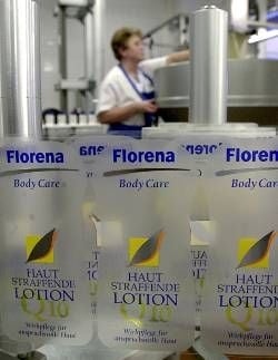 Produktion für die neue hautstraffende Lotion Q