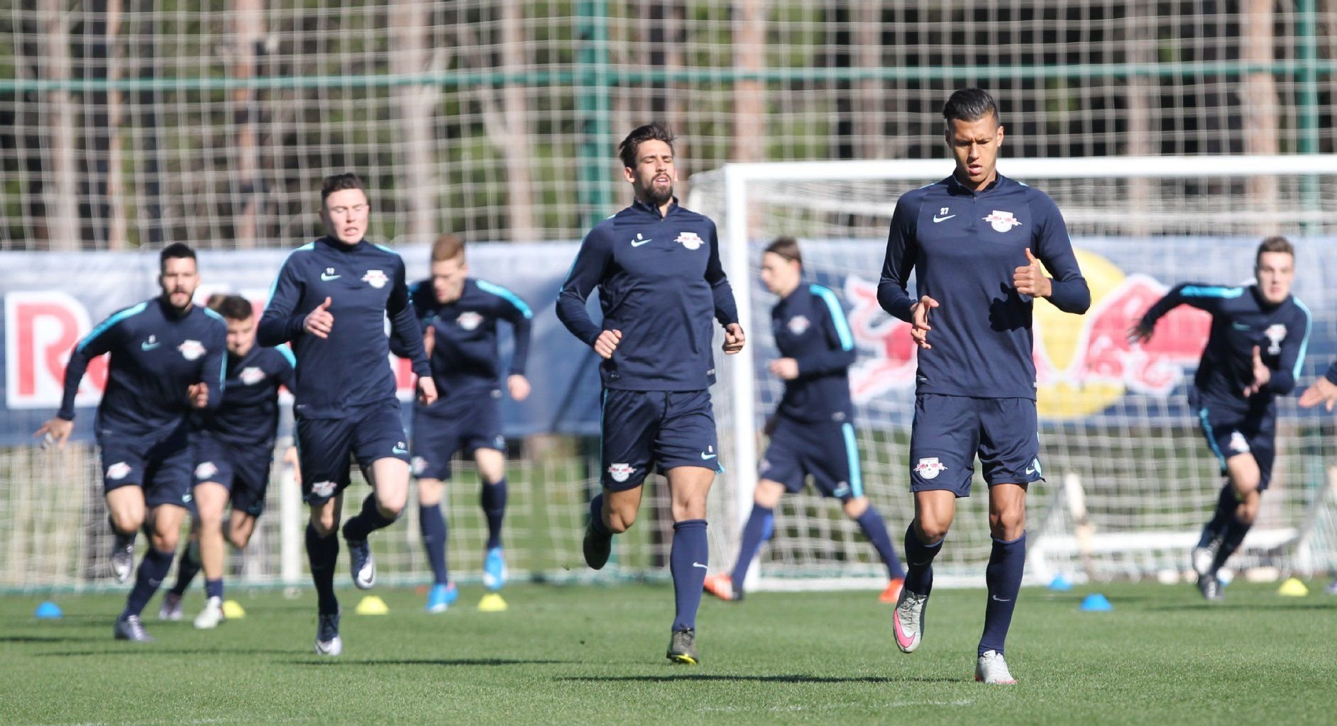 Davie Selke und das RB Leipzig-Team trainieren in Belek.