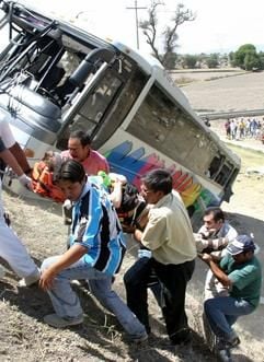 Busunglück in Mexiko (Foto: dpa)
