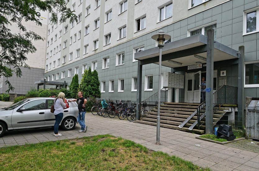 So sieht es derzeit aus an der Scheibe Süd: Treppen verhindern den barrierefreien Zugang.