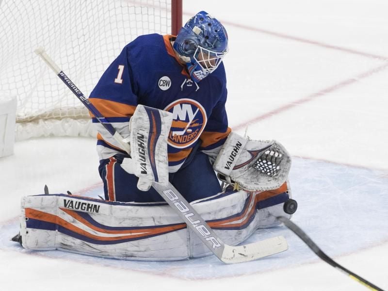 Islanders-Torhüter Thomas Greiss spielt eine starke Saison. Foto: Mary Altaffer/AP
