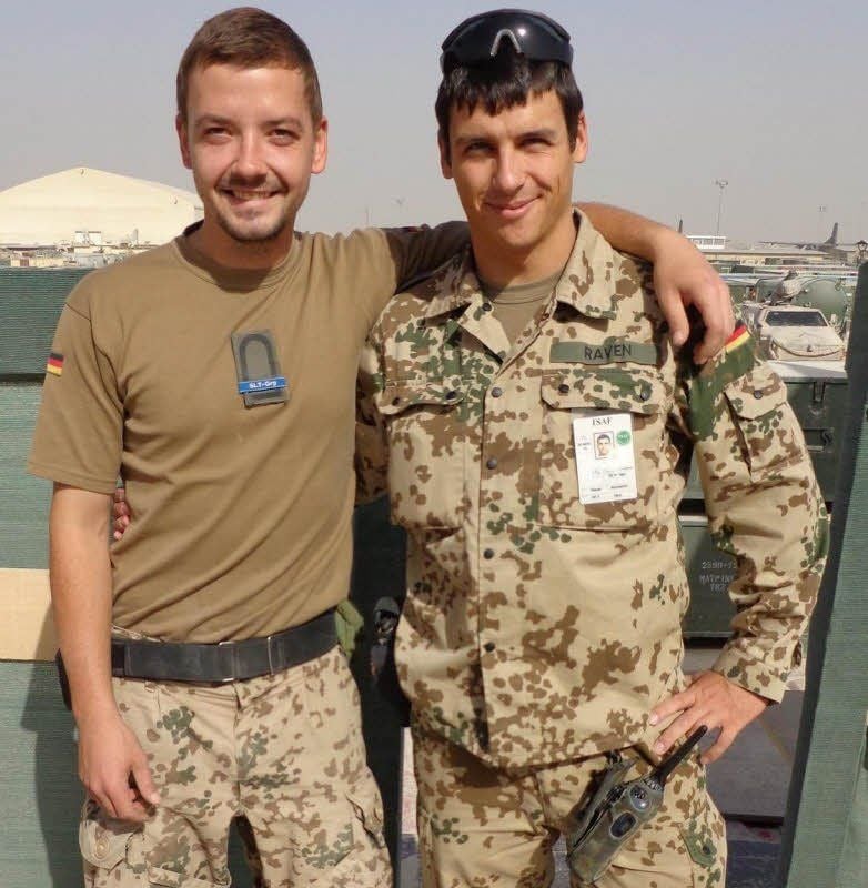 Sascha Seidel (l.) und Konstantin Raven in Afghanistan