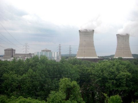 Das Kernkraftwerk Three Mile Island bei Harrisburg (Pennsylvania, USA). Im März 1979 kam es hier zum bisher schwersten Atomunfall in den USA. (FOTO: DPA)