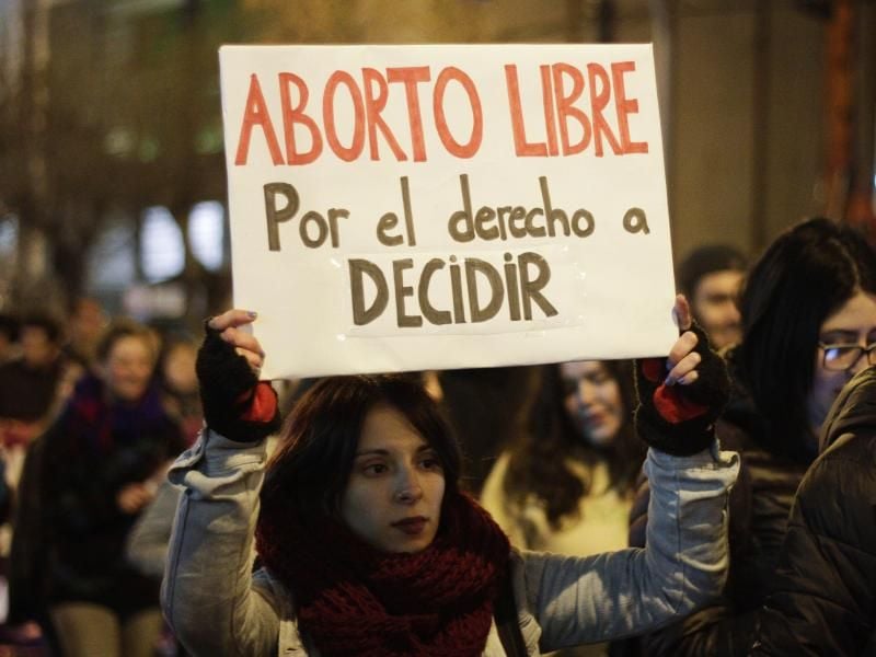 Protest in Chile: Fast jeder unsichere Schwangerschaftsabbruch wurde in Afrika, Asien und Lateinamerika durchgeführt. Foto: Yvo Salinas