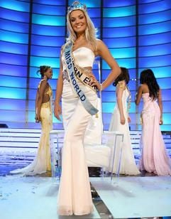 Tatana Kucharova erkämpfte sich als 56. Frau den Titel der «Miss World», dem ältesten der diversen konkurrierenden Schönheitswettbewerbe. (Foto: dpa)