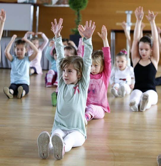 Die Mädchen hatten sichtlich Spaß beim Schnuppertraining in Wolfen.
