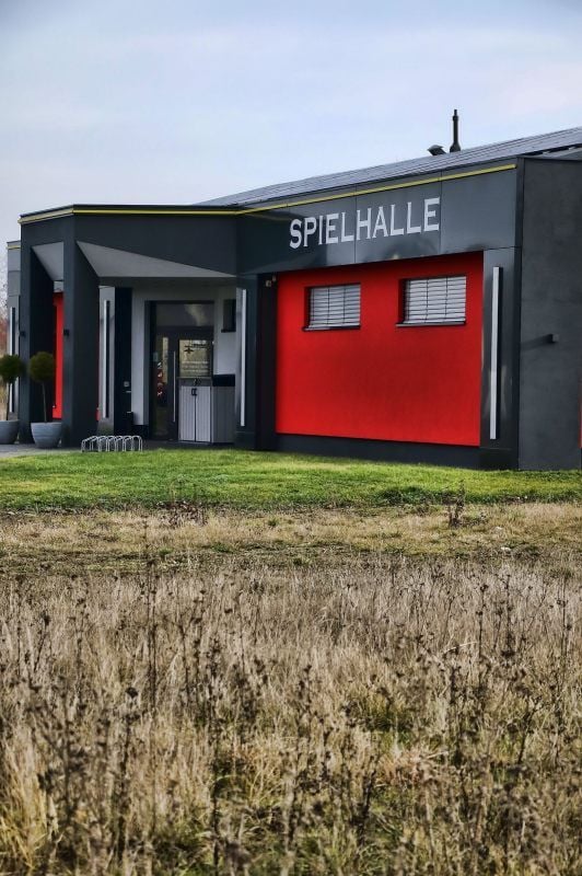 Sangerhausen: Die Spielhalle auf dem ehemaligen Mafagelände.