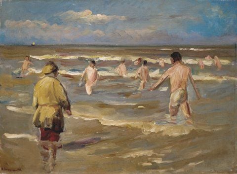 Das Gemälde «Badende Knaben» von Max Liebermann (1847-1935) aus dem Jahr 1902. (FOTO: DAPD)