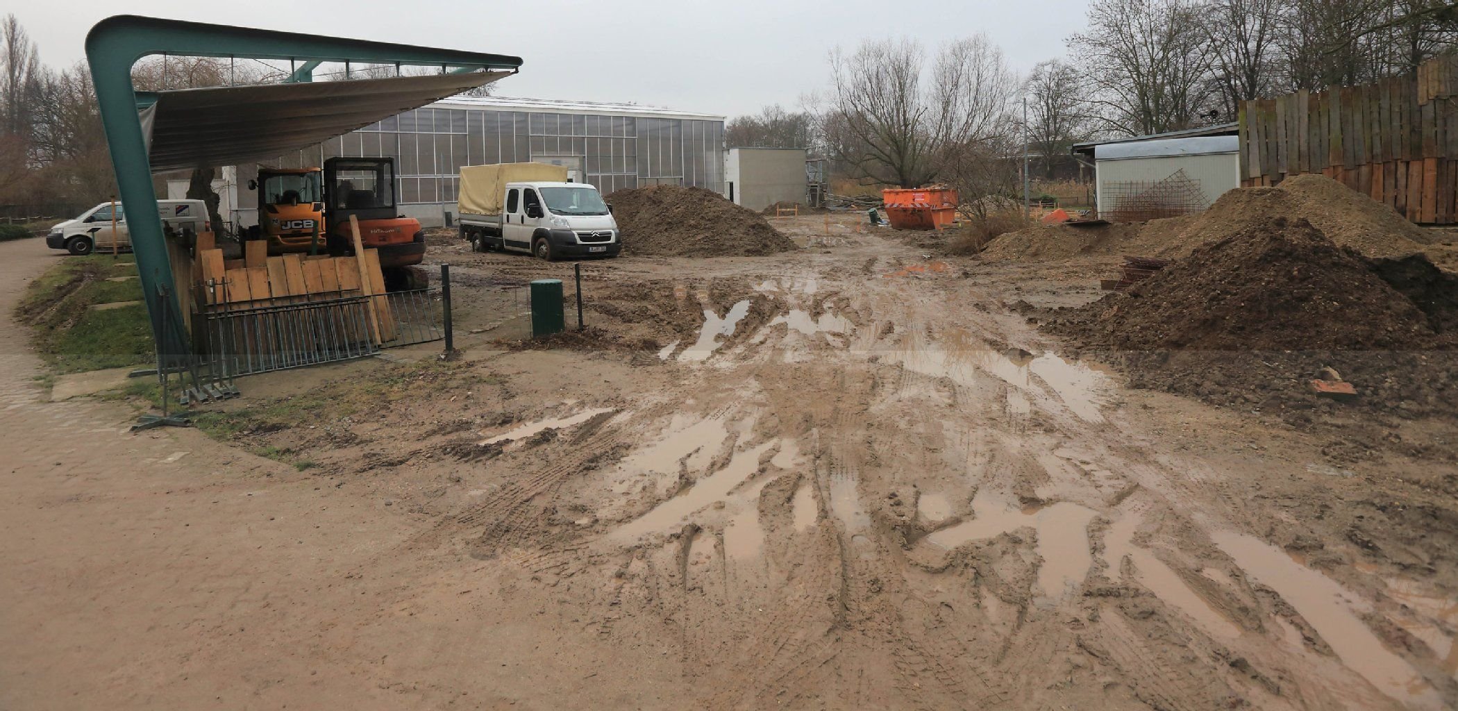 An dieser Stelle soll die neue Außenanlage "Madagaskar" im Zoologischen Garten in Magdeburg (Sachsen-Anhalt) entstehen.