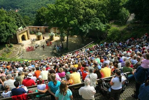 Das Bergtheater in Thale (Harzkreis).