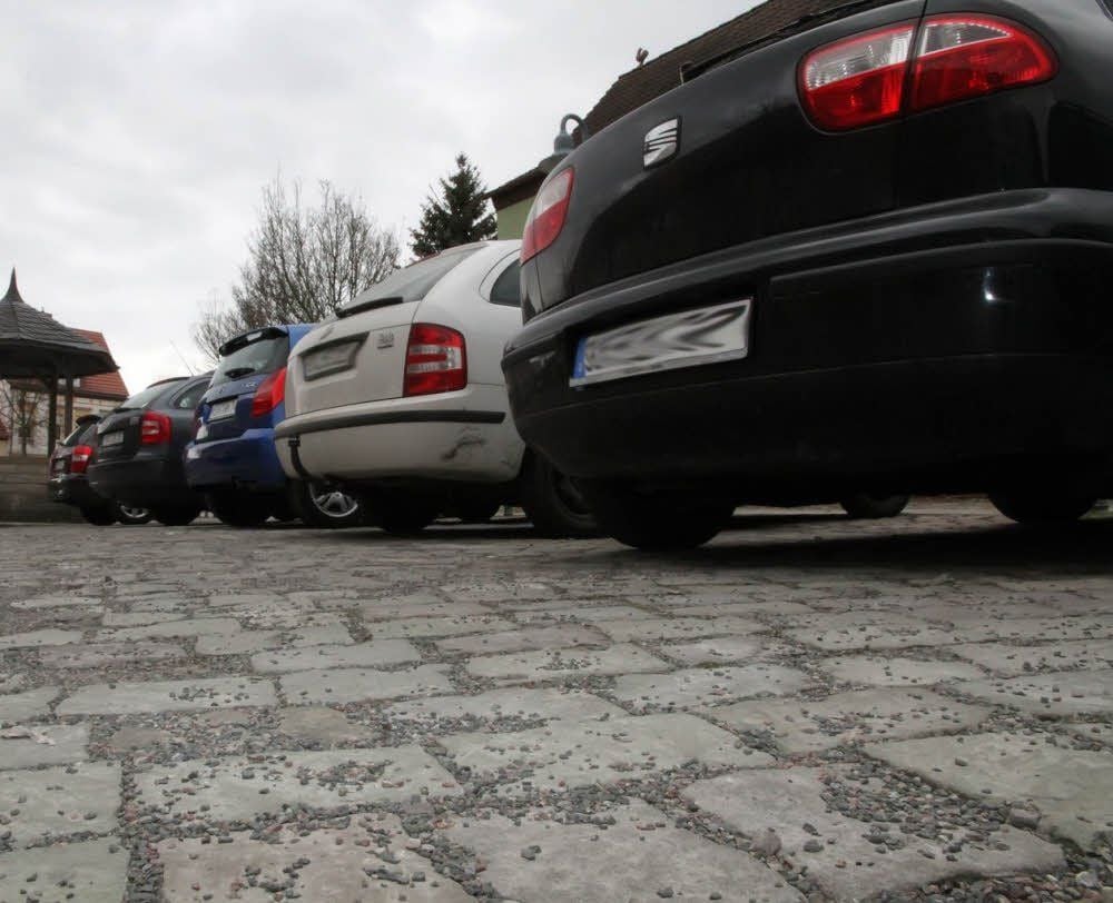 Parken auf dem Alten Markt in Sangerhausen sollte man sich verkneifen.