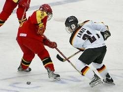 Michaela Lanzl im Spiel gegen China