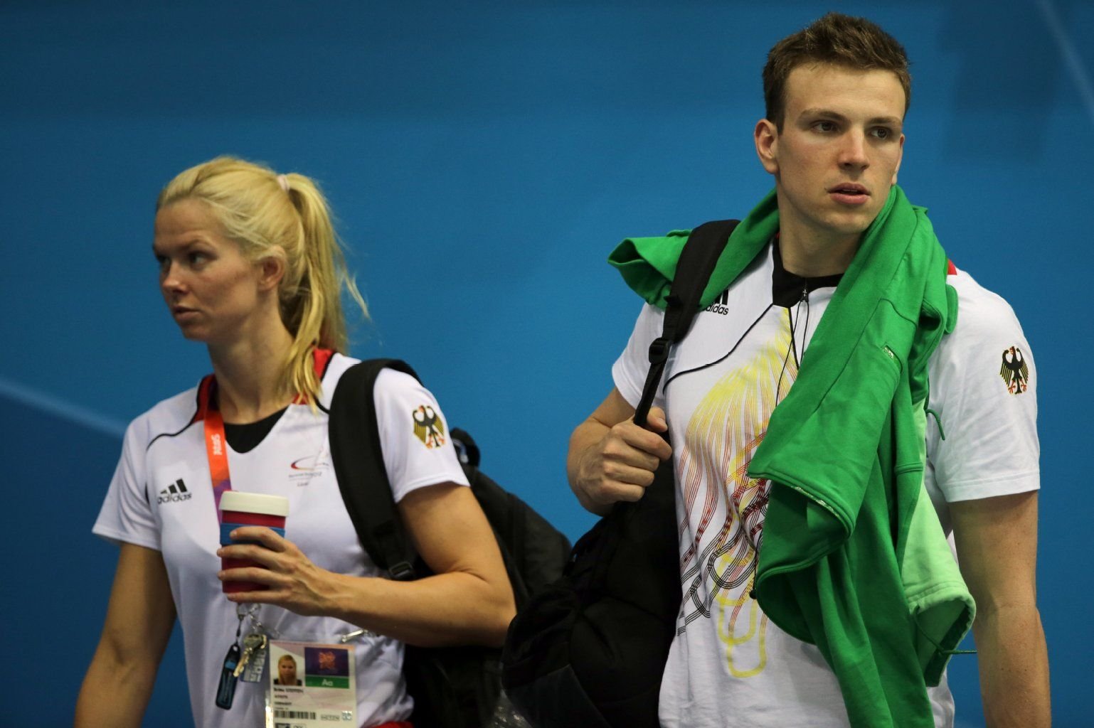 Britta Steffen (l.) und Paul Biedermann sind kein Paar mehr.