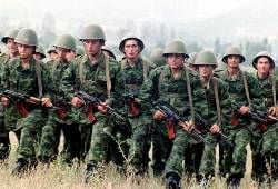 Georgische Soldaten