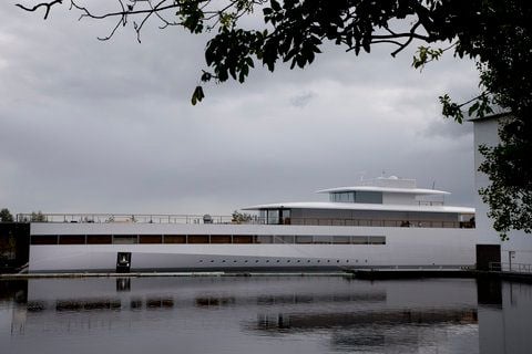 Die von Steve Jobs georderte Yacht im Oktober 2012 in den Niederlanden. (ARCHIVFOTO: DAPD)