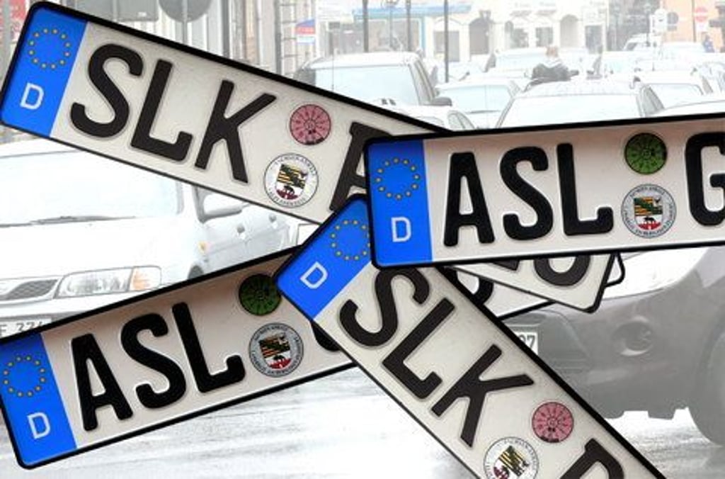 Im Salzlandkreis häufen sich die Kennzeichendiebstähle.